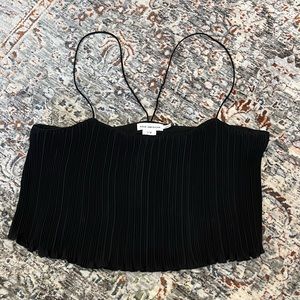 Good American Plissé Crop Top